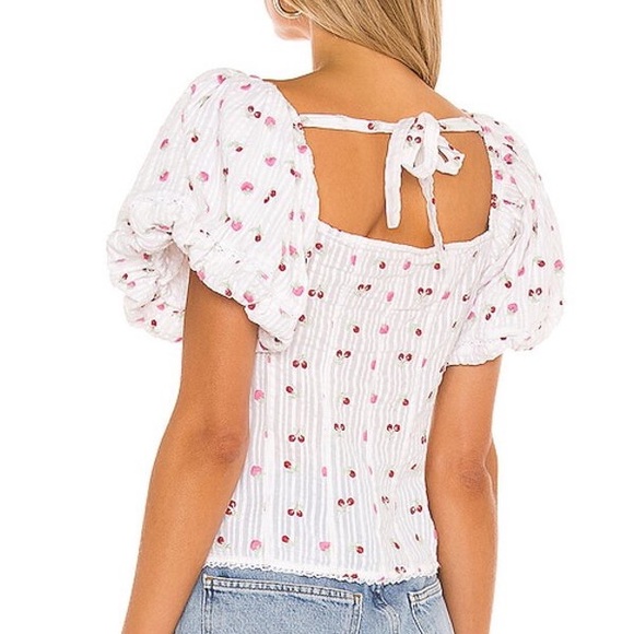 LoveShackFancy Lanya Top in Pink Tuscany - Picture 4 of 4